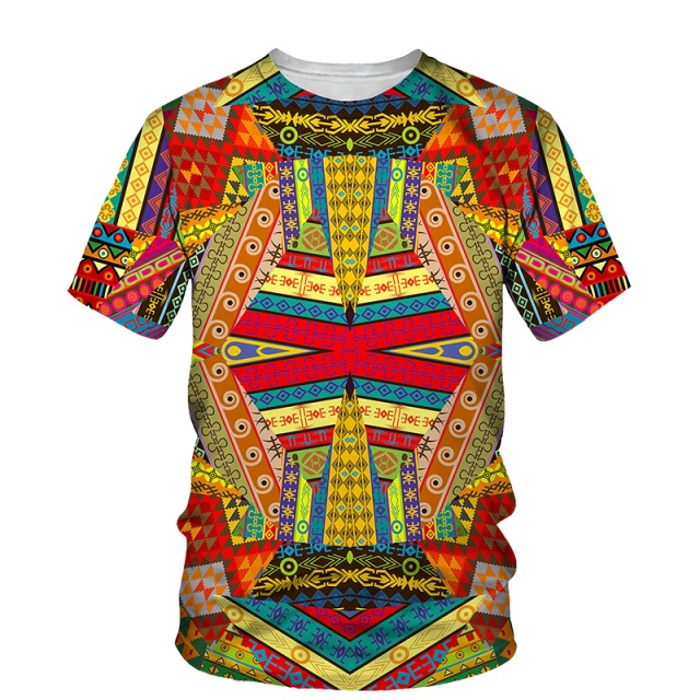 Camisetas Africanas Danshiki Costumbres Populares Patchwork Impresion 3D Streetwear Hombres Mujeres Moda Camiseta De Gran Tamano Ninos Tops Ropa Shopee Mexico