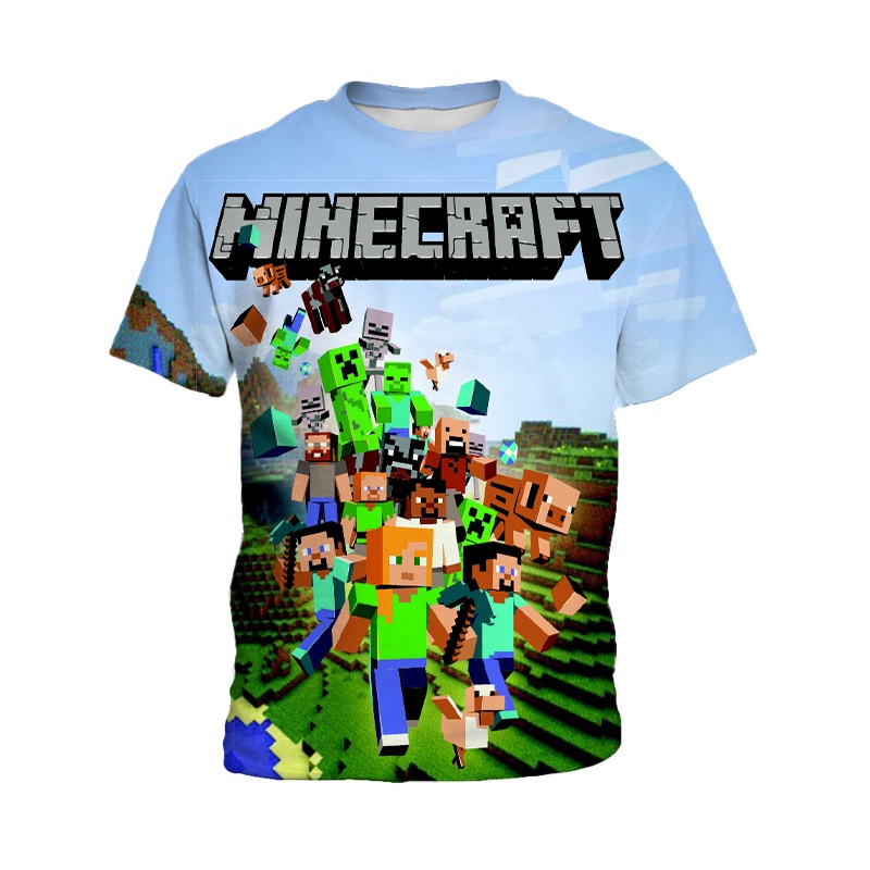 Ropa Camisa De Minecraft MINECRAFT Camiseta Para (3-13 Años) Niños