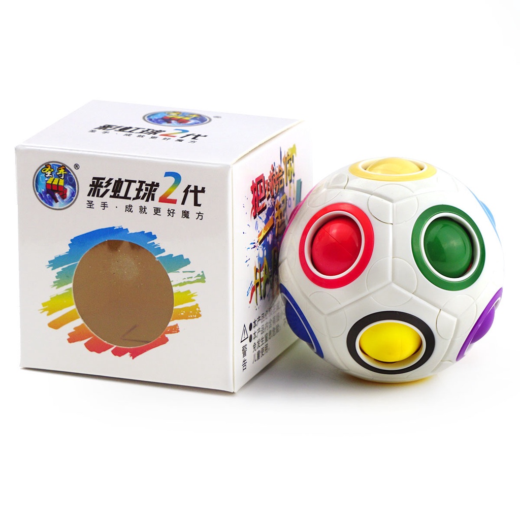 Cubo Rubik 12 Agujeros Magic Rainbow Ball Puzzle Teaser Con 11