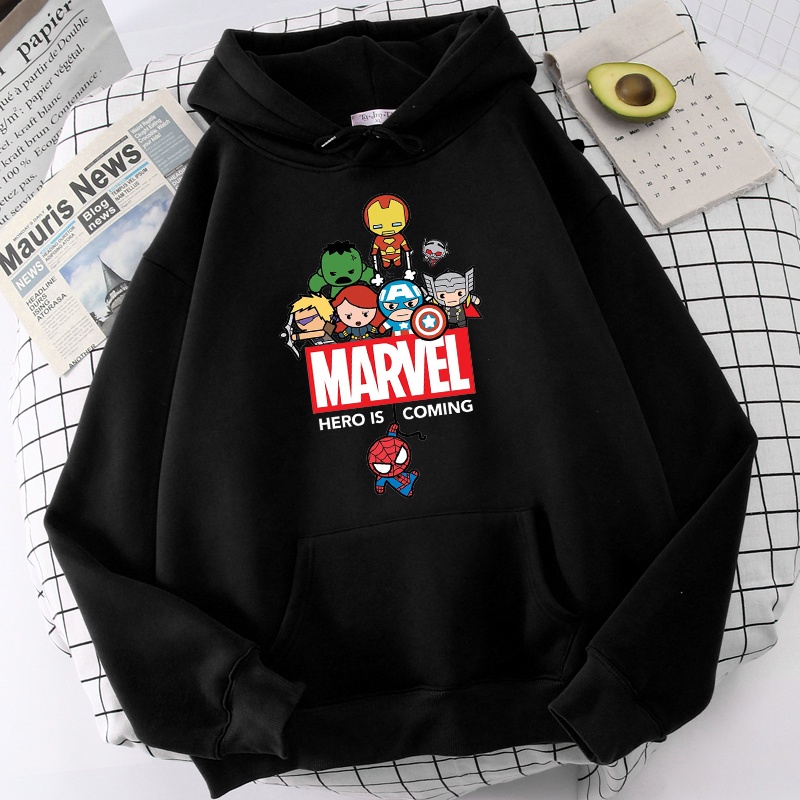 Sudadera Con Capucha De Superheroes De Marvel Con Estampado De Dibujos Animados Estilo Lindo Shopee Mexico