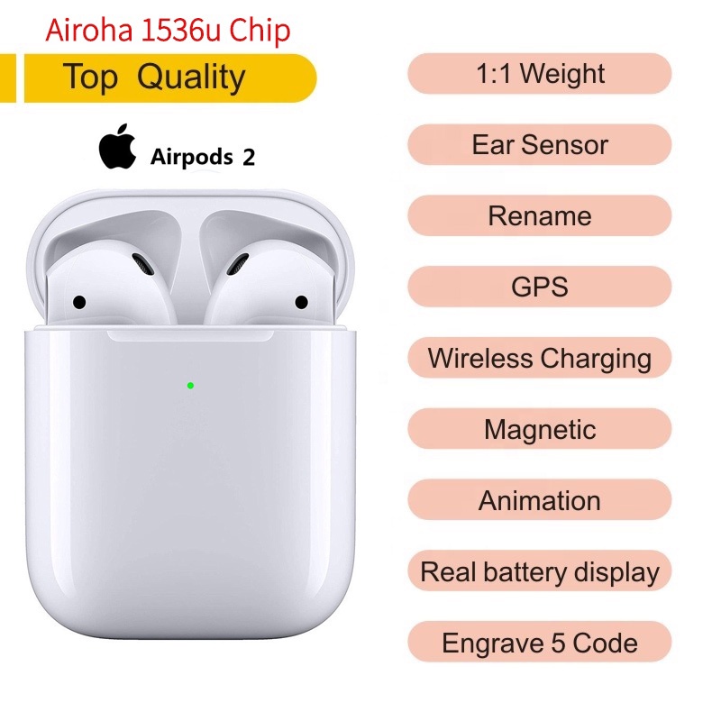 airpods gen 2 tws airoha 1536u chip apple airpods renombrar gps posicionamiento auriculares inal mbricos