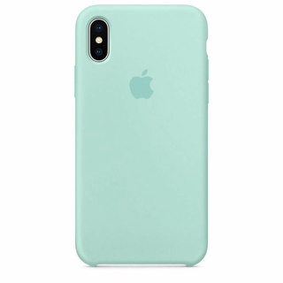 FUNDA PREMIUM DE SILICONA Y MICROFIBRA PARA APPLE IPHONE X / XS AZUL