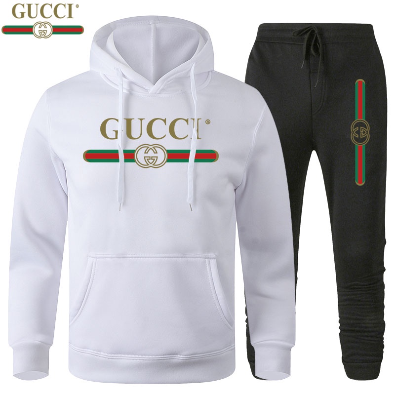 Hombres Mujeres Conjuntos Gucci Sudaderas Con Capucha De Moda Jersey Casual Sudadera Streetwear De Gran Tamano Ropa Pantalones