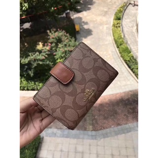 COACH Monedero de billetera corta para mujer F53562 53436 | Shopee México