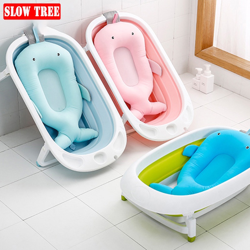 Baby Shower Bañera Almohadilla Antideslizante Asiento De Bebé Soporte De  Baño Recién Nacido Cojín Plegable Redes