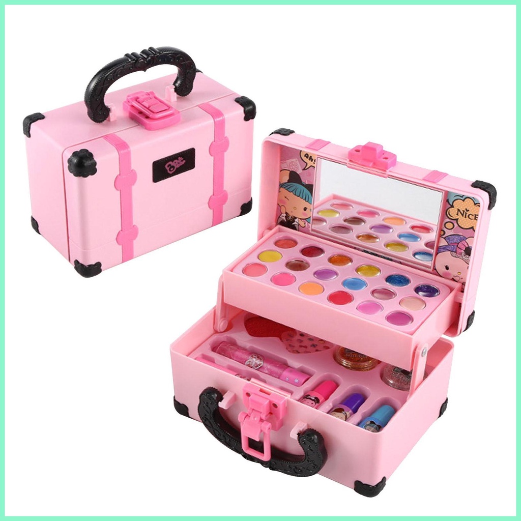 Kit De Maquillaje Para Niñas 54 Piezas Lavable Y No Toxico