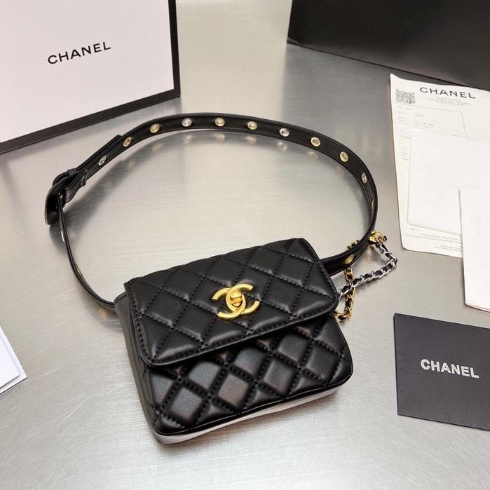 Chanel Riñonera Bolsos Cuero Para Mujer Cintura , Bandolera , Cinturón Bumbag Para Fiesta , Viajes , Senderismo | Shopee México
