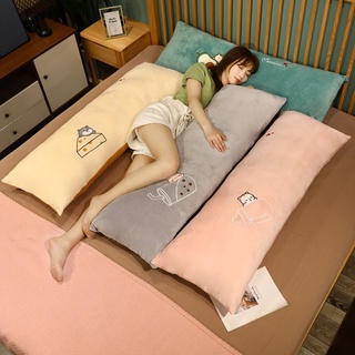 Almohada redonda de 150cm de largo para el hogar, cojín con cremallera,  lavable, rectangular, para dormir