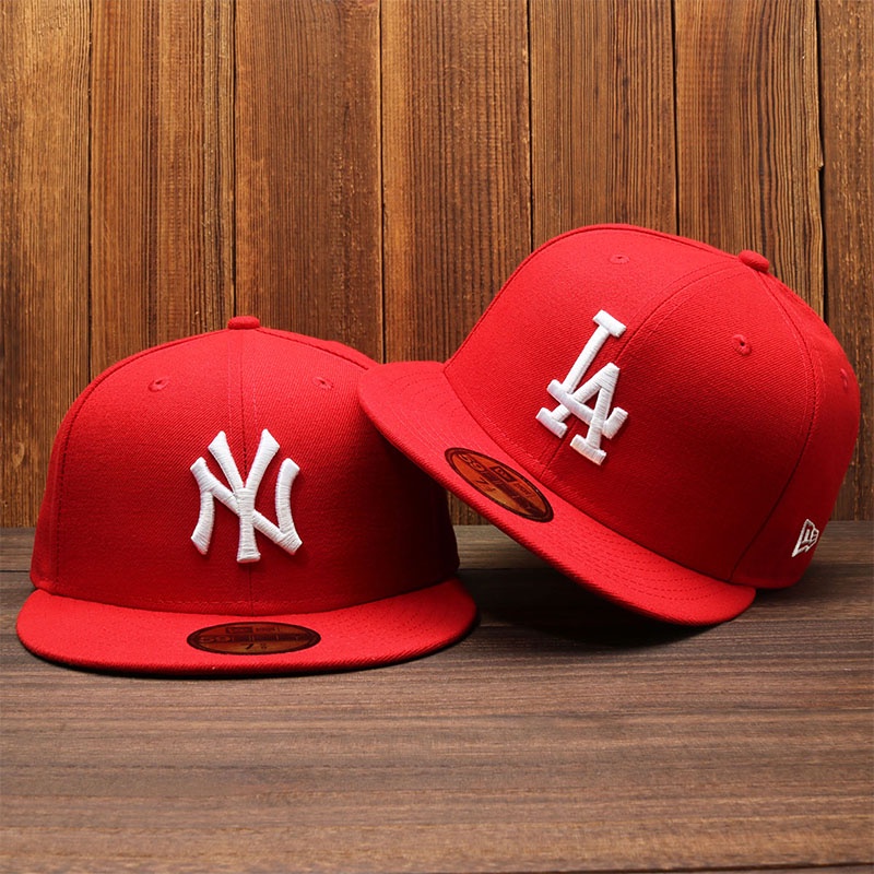 Gorra M.LB Hip Hop L . Una De Béisbol Con Cierre Completo 59 F.IF.T Y  Yankees Sombrero Rojo N.y