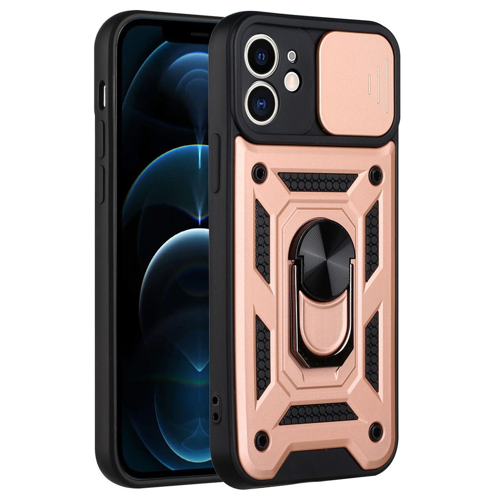 BestST Cover Per Motorola Moto G60/G40 Fusion, Vetro Temperato, Custodia Antiurto Armor Cover A 360°Girevole Ring Hybrid Bumper TPU Case Grado Militare Protettiva Shell,Nero - Foto 6