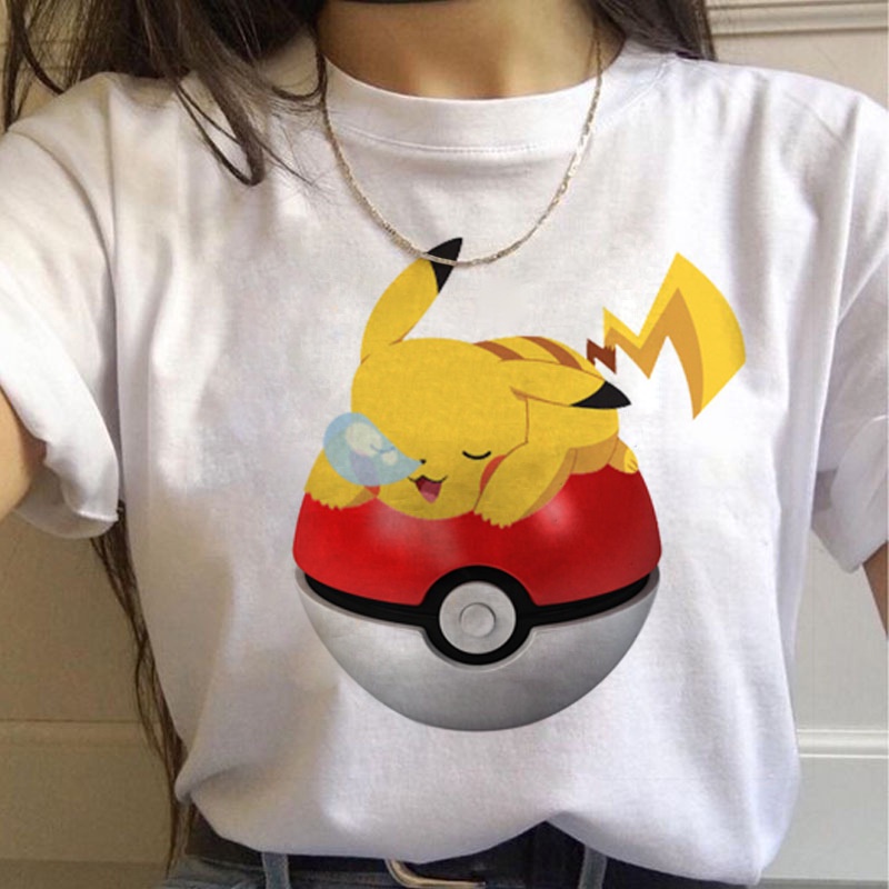 2022 Pikachu De Dibujos Animados De Impresion De Manga Corta Camiseta Top Mujeres Casual Camisetas De Verano Nuevo Pokemon Anime Ropa De Las Senoras Tops Shopee Mexico