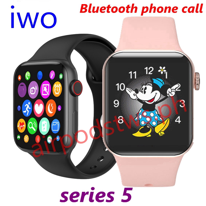 iwo t500 series 5 smart watch 44 mm frecuencia card aca monitor de