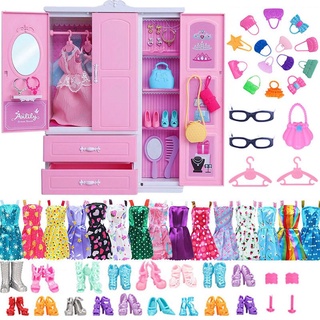 9 unids/Set pretender juguetes de limpieza herramienta muñeca Barbie  accesorios para niños niña