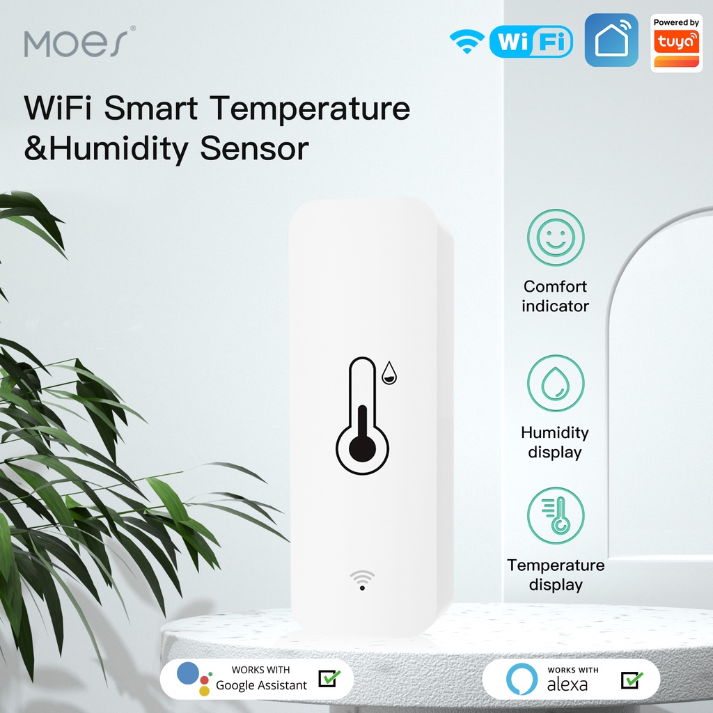 Termómetro Wifi Inteligente Higrómetro Compatible con Sensor de