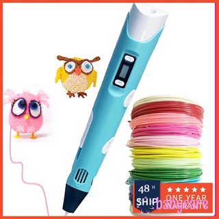 Bolígrafo 3D para niños,boli 3d bolígrafos 3d bolígrafo impresión 3d lapiz  3d niños impresión artesanal, lápices LED, impresora de dibujo de Gel