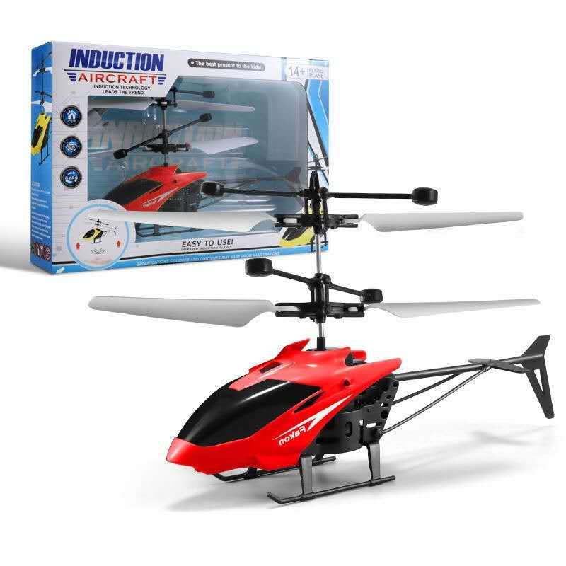 Mini Helicoptero Volador Con Radio Mando A Distancia Recargable Juguete Sensor Infrarrojo Avion Drone Gesto Deteccion De Luz Resistente Caidas Shopee Mexico