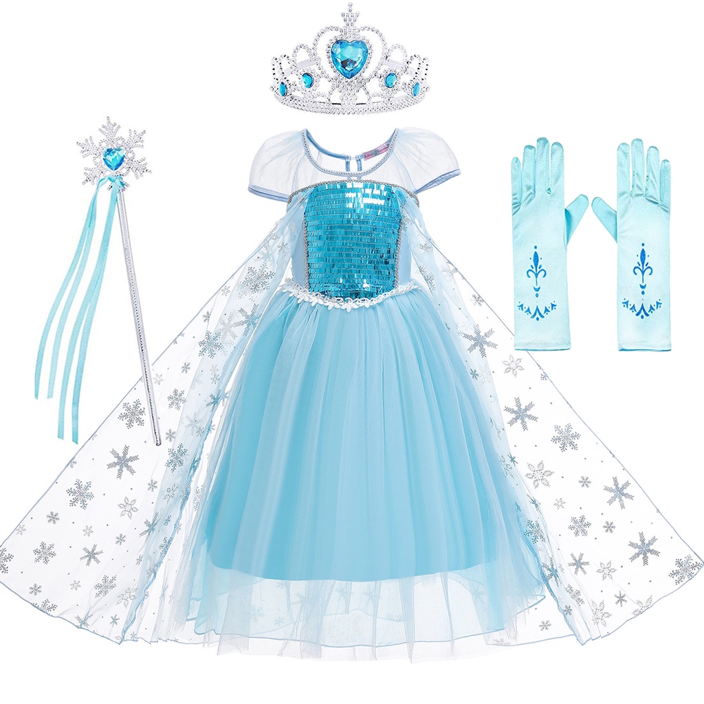 Vestidos de la discount princesa frozen para niña