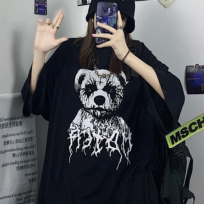 Punk Dark Aesthetic T-shirt  Aesthetic t shirts, Harajuku outfits