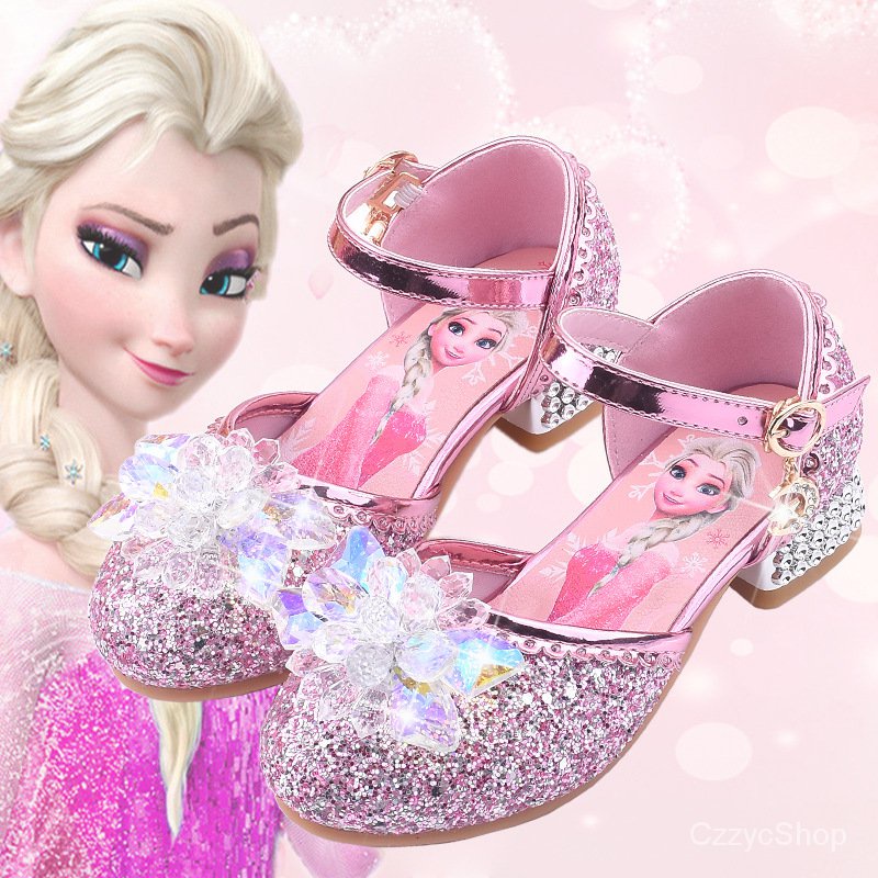 La Niña Tacones Altos Princesa Zapatos De Cristal