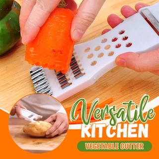 Cortador de cebolla - Soporte de cebolla de acero inoxidable para rebanar y  picar verduras, zanahorias, papas, tomates, frutas con facilidad 