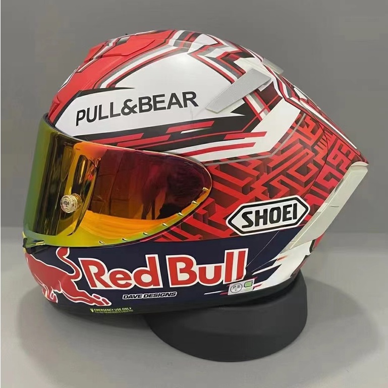 Casco de moto red bull hot sale