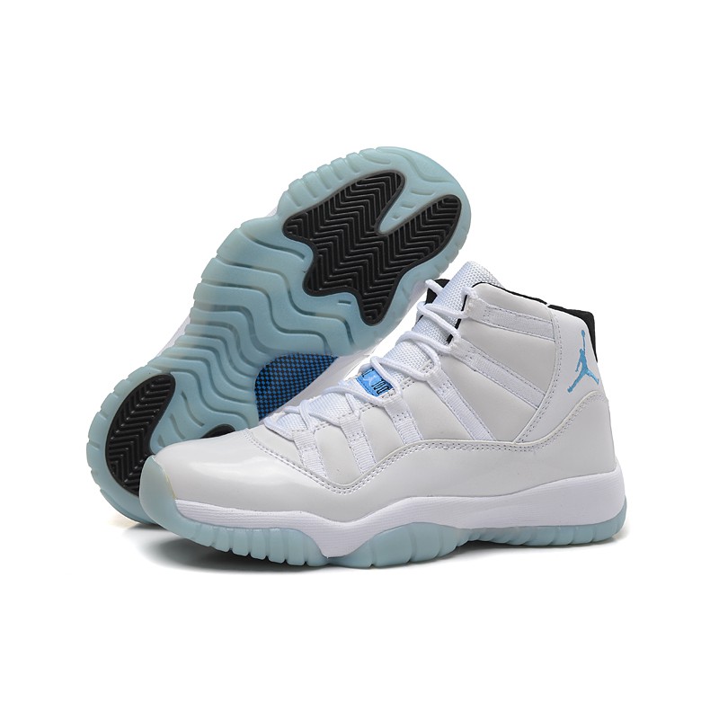 Jordan 11 blanco con azul on sale