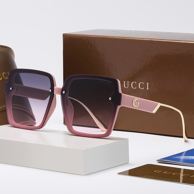  Tophacker Gafas de sol de moda con marco grande B para