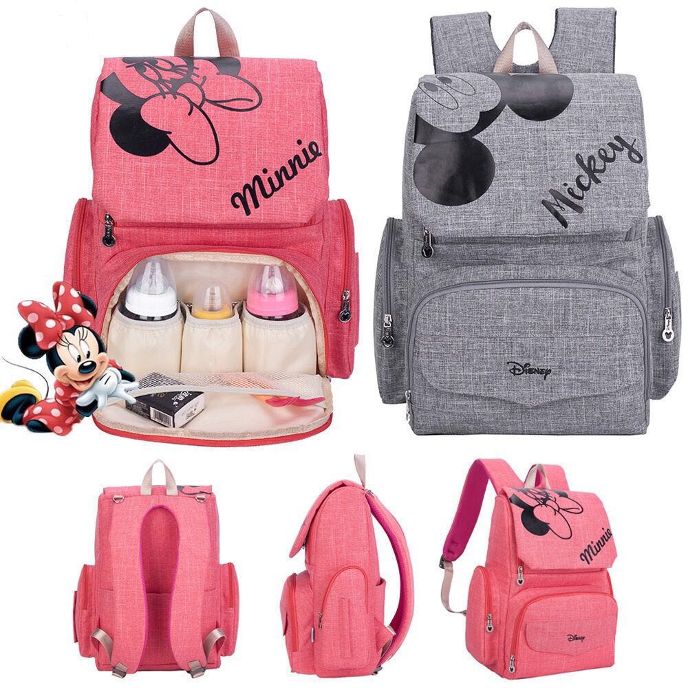 Mochila pañalera minnie sale