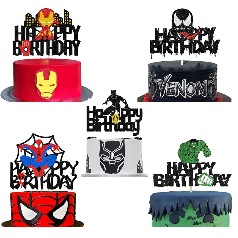 Set Decoración De Cumpleaños Avengers Superheroes. 42 Piezas