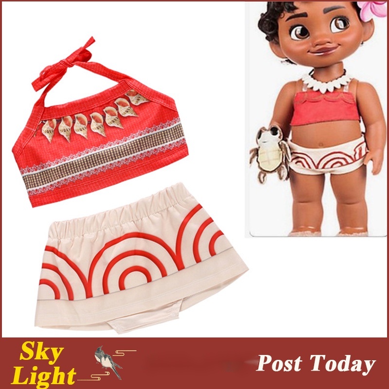 Moana Vestido Disfraces cosplay Niño Niña Vestidos De anime Película ...