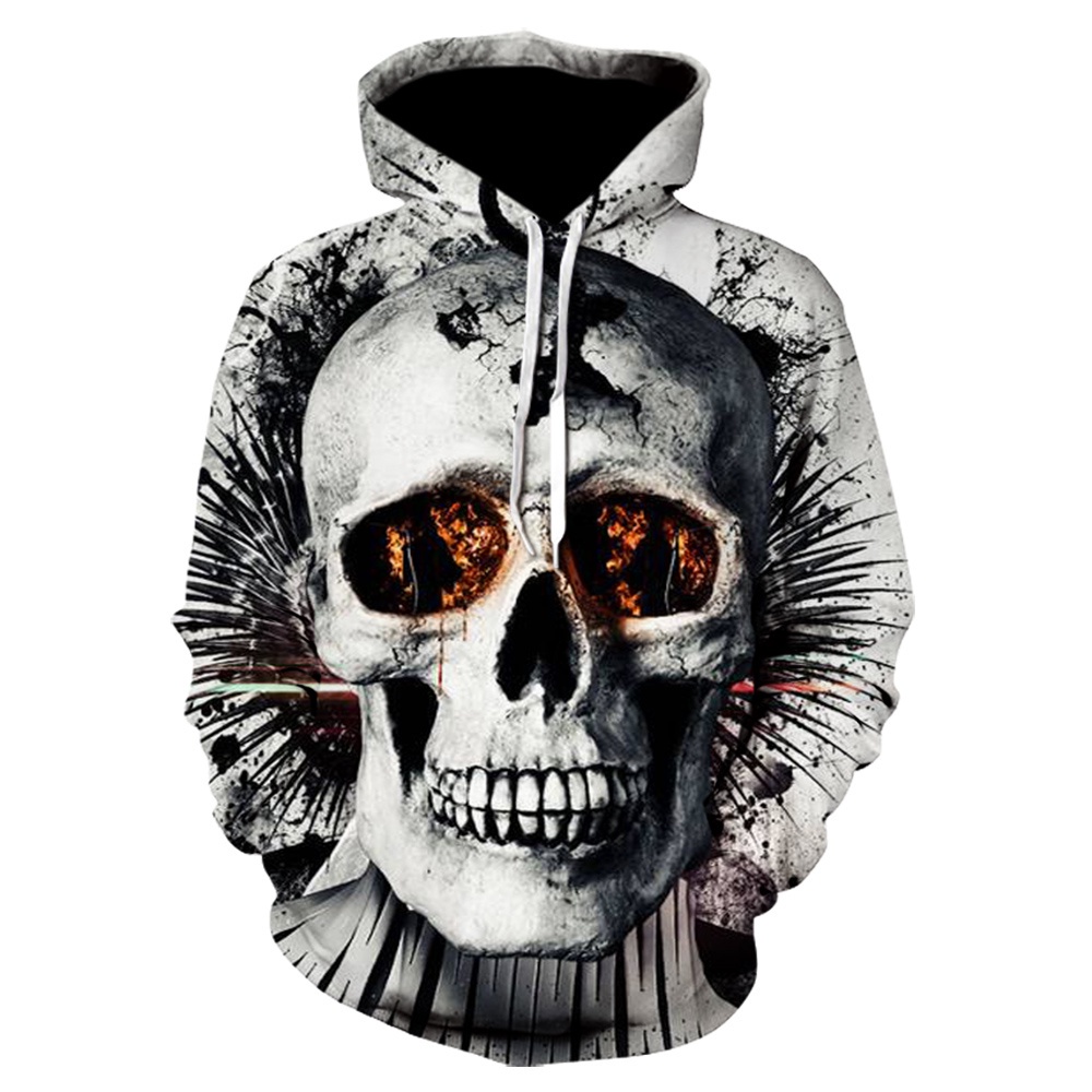 Comprar Primavera otoño Horror calavera Harajuku jersey con estampado 3D  sudadera con capucha para hombre moda ropa para hombre marca Casual abrigo  de calle