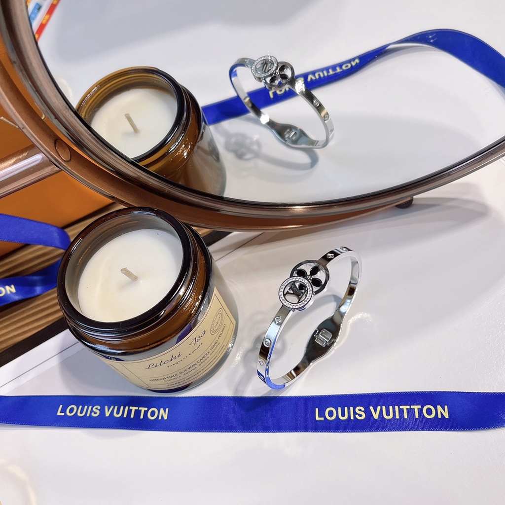 LV Louis Vuitton Brazalete Pulsera Delicada Joyería Regalo De Lujo