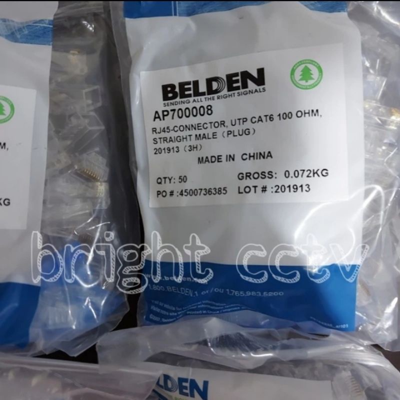 Conector Rj45 CAT 6 Belden por paquete | Shopee México