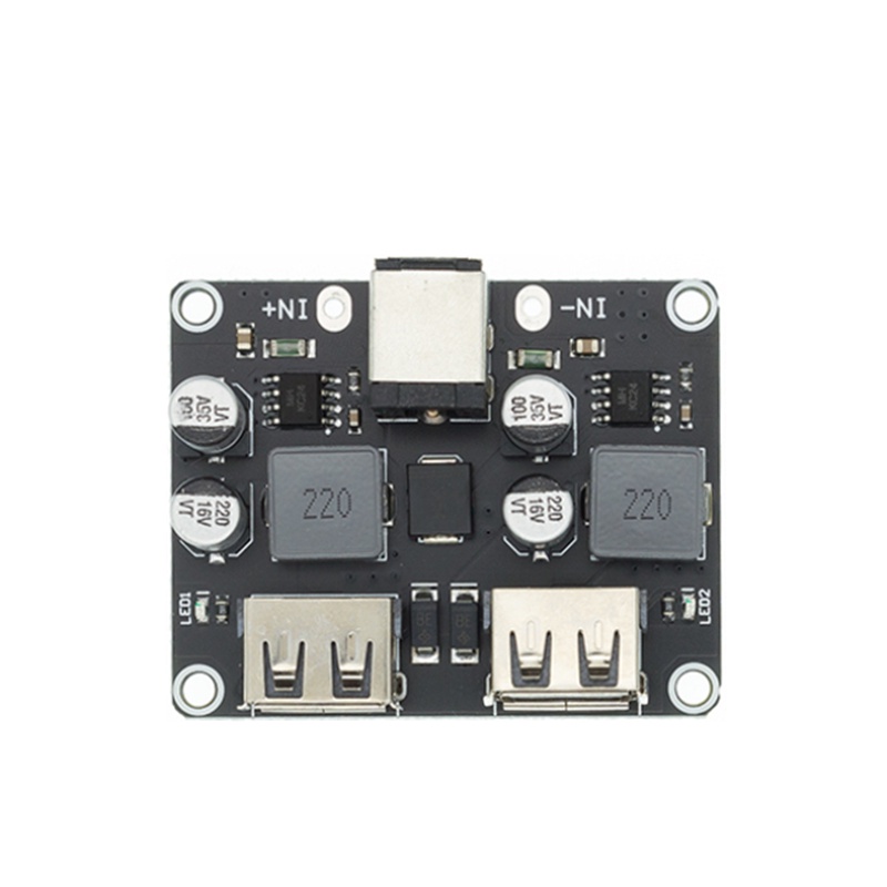 Greluma 4 Pezzi Convertitore Buck USB,Modulo Step-Down DC-DC 4.5-32V 12V 24V a 5V Modulo di Ricarica QC 3.0 Regolatore di Tensione di Alimentazione Scheda Trasformatore Volt