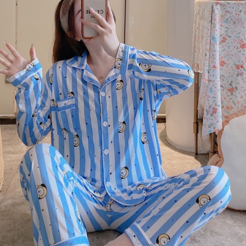 Pijamas de mujer Bts Character Chimmy Import (manga larga