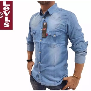 Camisa levis hombre discount mezclilla