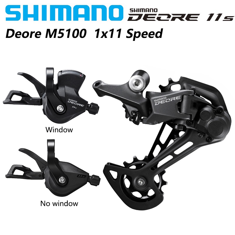 SHIMANO DEORE M5100 11S Desviador Sombra RD M5100 SGS 1x11S SL R