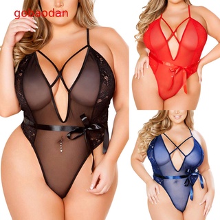 Plus Size Sexy Lace Baby Dolls Dress Sexy Lingerie Erotic Underwear For  Women