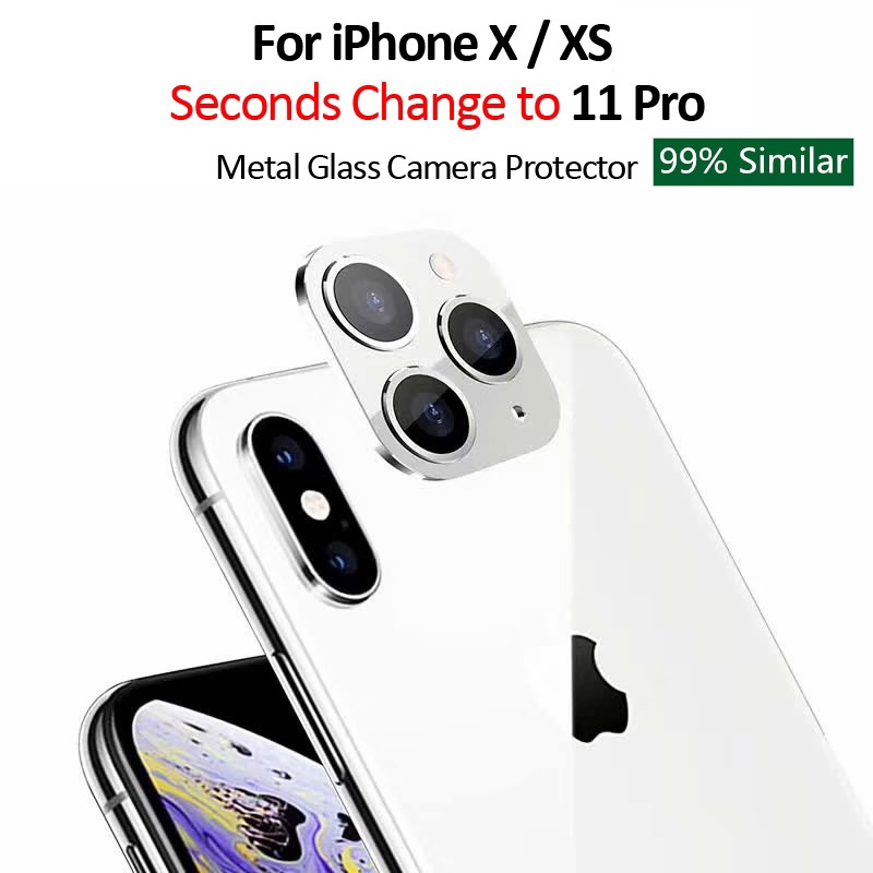 Protector de pantalla de cristal templado y protección de cámara iPhone X /  Xs 