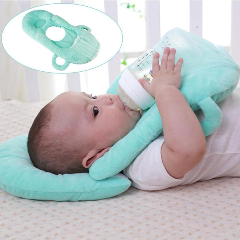 Cojín de auto alimentación para bebés, Almohada de alimentación automática  para bebés, Almohada de lactancia materna, Soporte para biberón de bebé