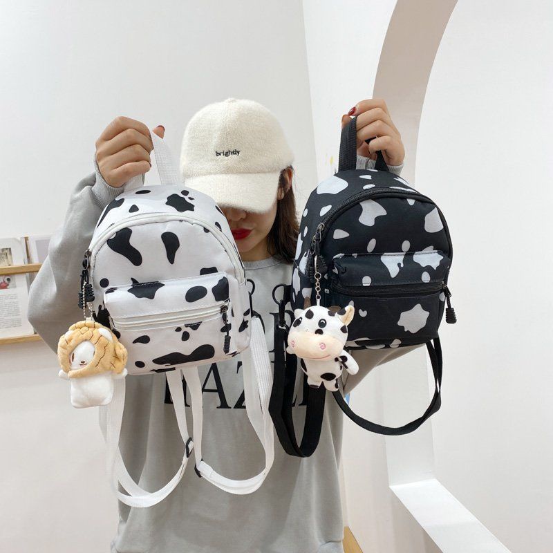 Mini Mochila pequeña de lona de estilo coreano para mujer, mochila