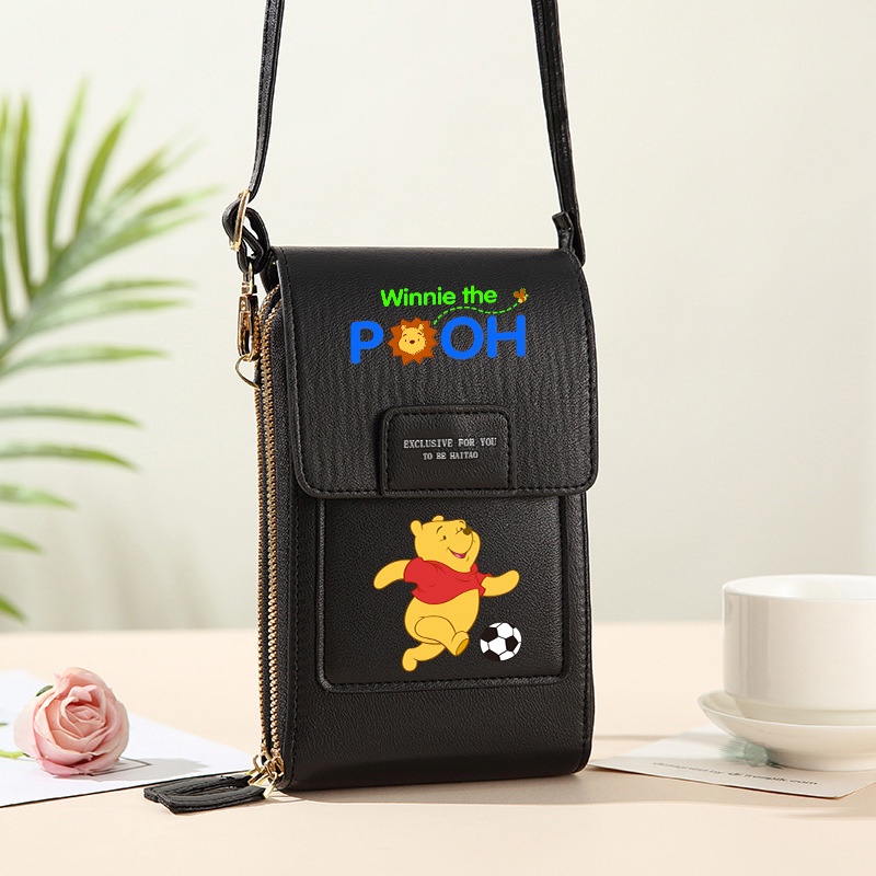 Bolso Crossbody Lindo Para Las Mujeres Winnie The Pooh Sling De La Pantalla Tactil Del Telefono Movil Bolsa De Hombro Cartera Larga Shopee Mexico