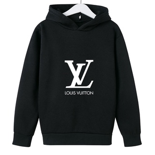 Nuevo LV 4-14Years niños manga larga sudadera suéter moda niños y niñas  Casual Tops al por mayor