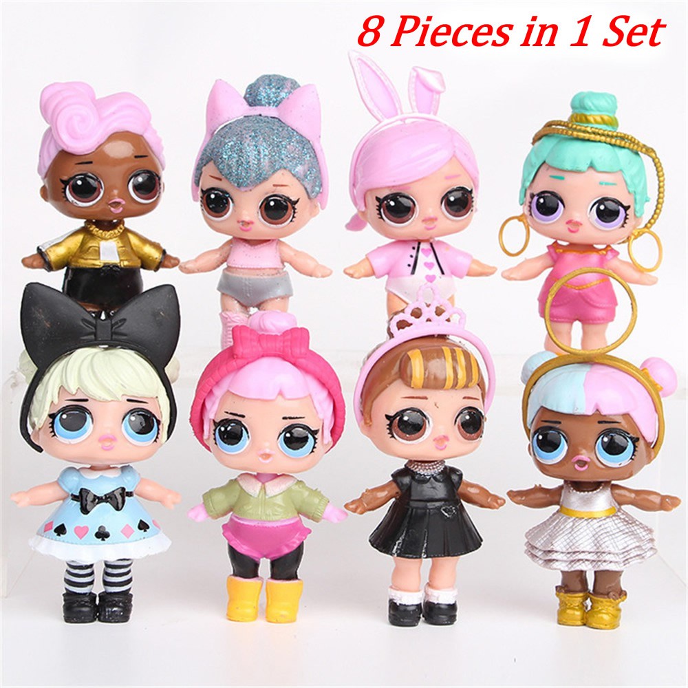 8 Piezas Conjunto De Muneca lol suprise 10 Cm Juguete Esponjoso Niebla Rio Navidad Nina Shopee Mexico