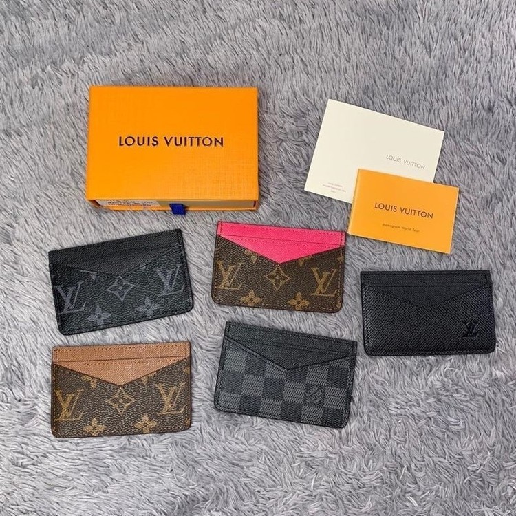 Louis Vuitton tarjetero/cartera de tarjeta/Original 100%/piel/barato/envío  gratis