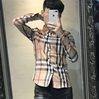 Moda Camisa Para Hombre De Vestir Mangas Largas Hojas De Lujo De Cardigan  Blusas