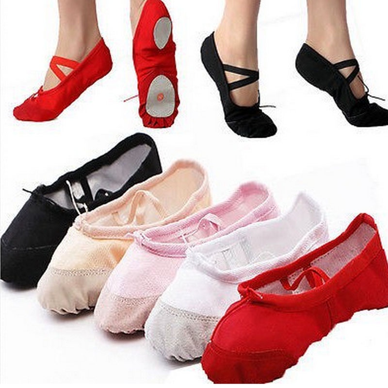 Zapatos De Gimnasia De Ballet Para Mujer, Zapatillas De Ballet De Suela  Blanda, Calzado De Bailarina De Lona Para Niños, Zapatos De Baile De  Práctica Para Niños De 8,05 €