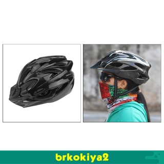 Kit Casco Bicicleta Adultos Tamaño Ajustable+mascara+luz Usb