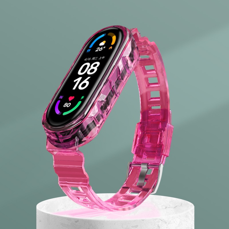 Correa de tela trenzada Xiaomi Mi Band 8 pulsera pulsera - rosa - ✓