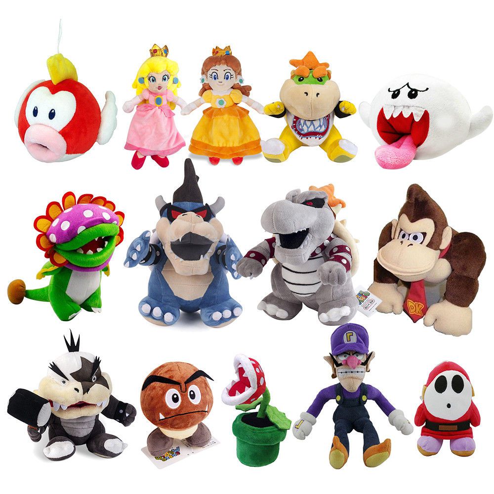 Muñecos de discount peluche mario bros